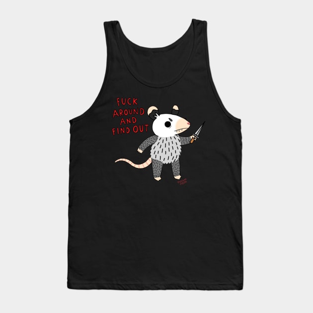 Find Out Tank Top by Possum Mood